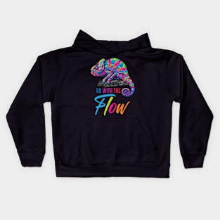 Go With the Flow Chameleon Kids Hoodie